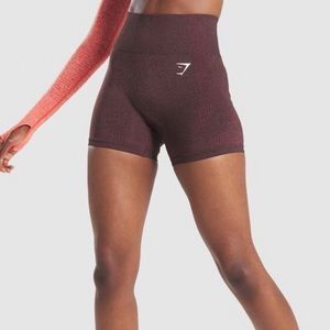 NEW! Gymshark Vital Seamless Brown Marl Shorts